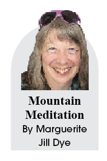 Mountain Meditation: Our ice skating rink and potbelly stove